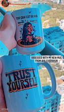 Load image into Gallery viewer, 💙🐝 “Trust Yourself” Double-Sided Mug (classic artwork from my bestselling oracle deck)