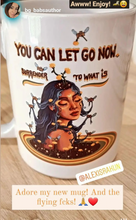 Load image into Gallery viewer, 💙🐝 “Trust Yourself” Double-Sided Mug (classic artwork from my bestselling oracle deck)