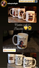 Load image into Gallery viewer, 💙🐝 “Trust Yourself” Double-Sided Mug (classic artwork from my bestselling oracle deck)