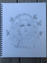 Load image into Gallery viewer, ⭐️💎 “Dolly Parton: Diamond In A Rhinestone World” 🦋🌸 Matte Print | 🌈 Benefits St. Jude’s Child Cancer Research (last place she donated to)