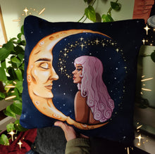 Load image into Gallery viewer, Dreamy “Strange Brilliance” Pillow | Designed By Alexis Rakun
