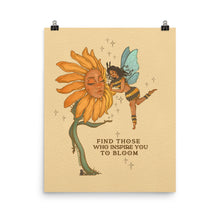Load image into Gallery viewer, 🌻🧚🏾‍♀️ “The Flower &amp; The Bee-Fairy&quot; | (find those who inspire you to bloom)